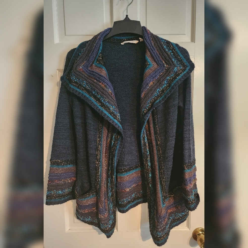 Soft Surroundings Boho Multicolored Flowy Open Fr… - image 1